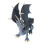 Drachenmodellfigur, blauer Kunststoff, lebendiger, 6