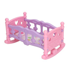 Letto per Bambole in Miniatura 1:12, Neonato, in Plastica, 21,8x9,5 cm