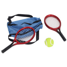 4 stücke 1:12 Miniatur Tennis Schläger Ball Set