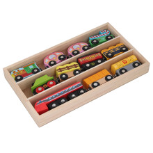 Holzeisenbahn-Set, leuchtende Farben, kleines