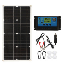 Solcellsladdningsregulator solpanelssats, avancerad PWM-algoritm med batteriunderhåll och intelligenta skyddssystem, hög effektivitet