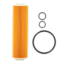 Filtro de óleo do motor com baixa perda de pressão e alta capacidade de retenção de sujeira. Maior proteção do motor. Integridade estrutural