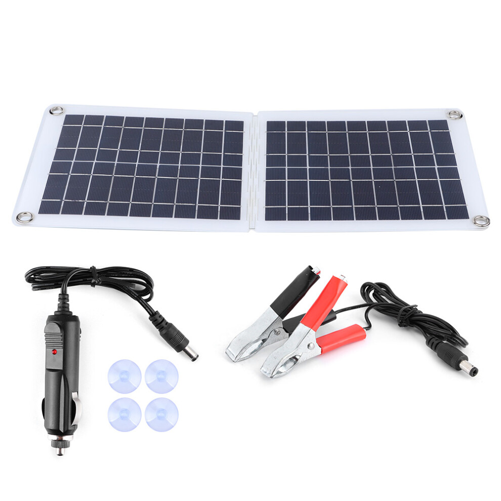 High Conversion Rate Solar Panel Monocrystalline Foldable Solar Charger With Alligator Clip And Ip67 Junction Box Weatherproof Solar Kit For 9190834189857