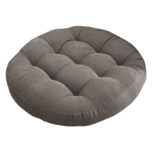 Versatile Comfort: Soft Fabric Meditation Pillow, Easy Care Tufted Design Round Cushion For Yoga, Living Room, Balcony (Green)