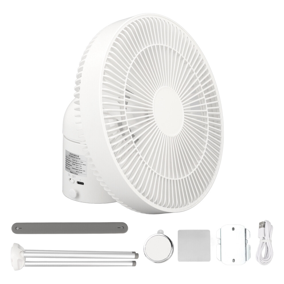 Remote Control Table Fan For Living Room And Study, USB Rechargeable Portable Fan With Built-In Battery, Multispeed Control, Easy To Clean Front Grill-image-OPC-PP5PTVH-NEW