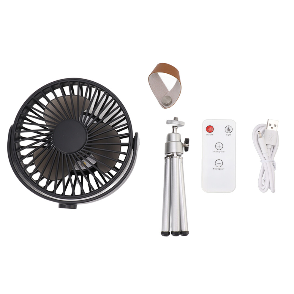 Oscillating Mini Fan, Rechargeable Stroller Fan With Remote Control, Portable Clip On Fan For Multi-Angle Air Supply, Battery Operated Desk Fan With 9464372499885
