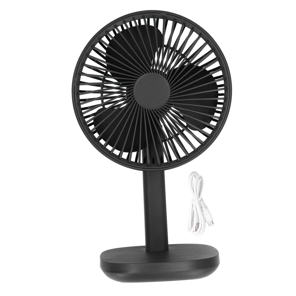 Quiet Oscillating Desk Fan, Rechargeable Usb Portable Fan With Flexible Angle Adjustment For Office And Home Use 9464372492589