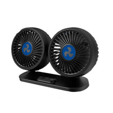 Dual Usb Fan Portable Desk Fan, Summer Cooling Car Fan With Dual Head For Powerful Airflow, Quiet Operation Usb Fan With Adjustable Speed For