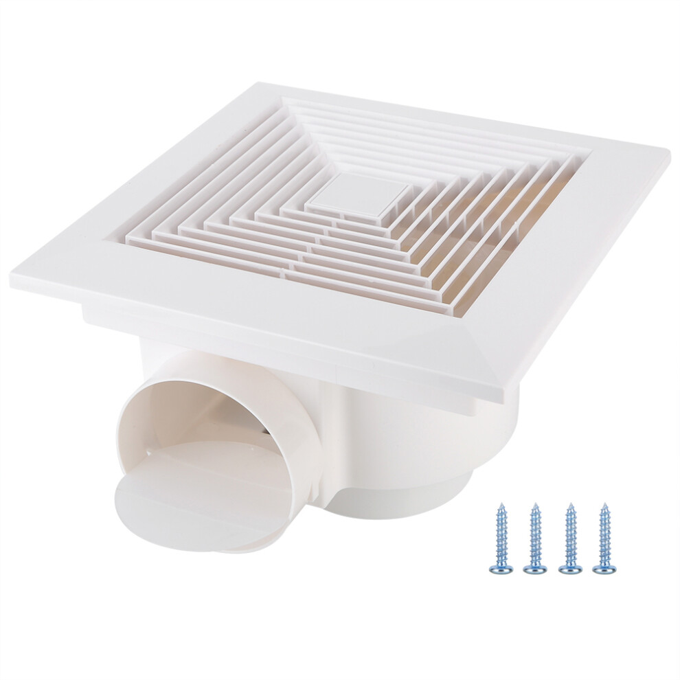 Square Extraction Fan For Bathroom Toilet Bedroom, Moisture-Proof Anti-Rust Hvac System Component, Ultra Quiet Motor High-Grade Panel Ceiling 9138057261769