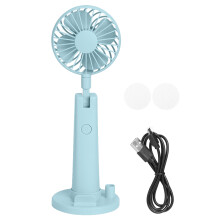 Állítható sebességű ventilátor, kompakt asztali ventilátor sokoldalú használatra, újratölthető akkumulátoros ventilátor