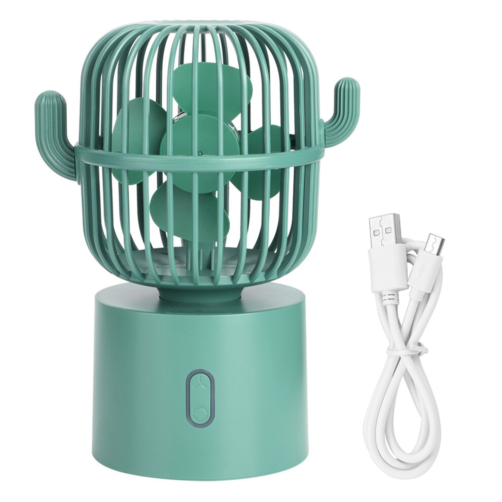 Nature-Inspired Desktop Usb Fan: 80 Degree Rotation, 3 Speeds Mini Fan With Quiet Operation For Your Tranquil Spaces 9453559526629