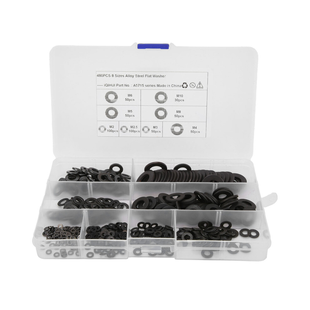 Nylon Flat Washer Kit Aging Resistance Corrosion Resistance Cold Resistant Plastic Washers For Screws Bolts Wide Range Of Applications Incl 9437117468538