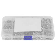 Set assortimento di dadi e viti, facili da installare, antiruggine, in acciaio inossidabile, multiuso, per casa, ufficio, apparecchiature di