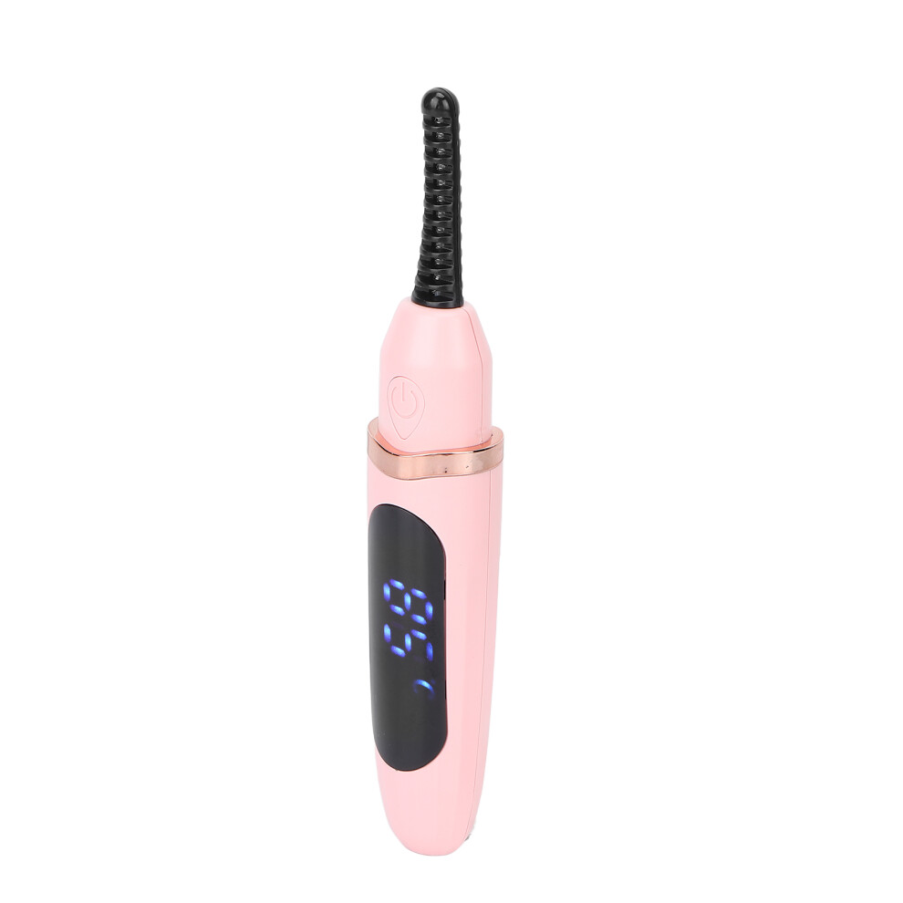 Pink Usb Electric Eyelash Curler In With Intelligent Heating Tech