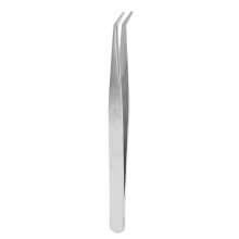 Rust-Proof Silver Eyelash Applicator with Curved Stainless Steel Design
