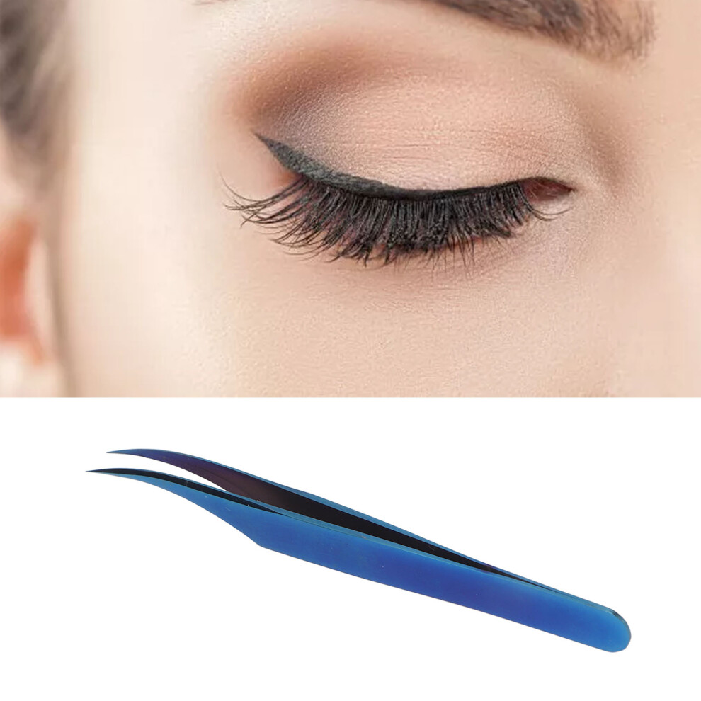 Stainless Steel Eyelash Extension Tweezers - Ergonomic Dolphin Design