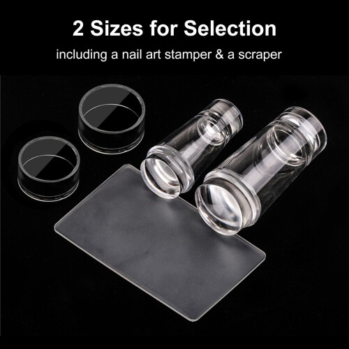 Silikon-Nagelstempelset, Nailart-Stempel mit 2