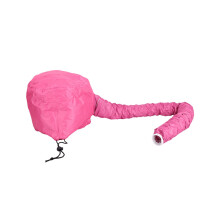 copricapo per asciugacapelli per donna, 40cm, poliestere, nero/rosa/silvery