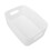 White Large Capacity PP Storage Basket with Handle, Durable Plastic Container 13