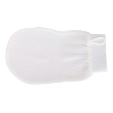 Guante exfoliante corporal de fibra blanca 1 pieza Talla única