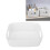 White Large Capacity PP Storage Basket with Handle, Durable Plastic Container 12