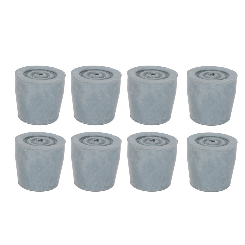 Gray 10Pcs Rubber Crutch Tip Set, 1.1 Inch Cane Replacement
