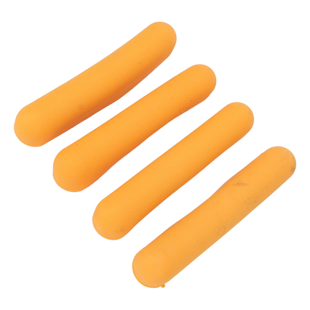 Orange 4Pcs Tpr Crutch Underarm Pads, Elastic, Odorless, Stretchable