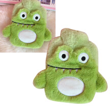 Leakproof Portable Cartoon Crocodile Hot Water Bag with Soft Cover for Kids & Adults 2# Green