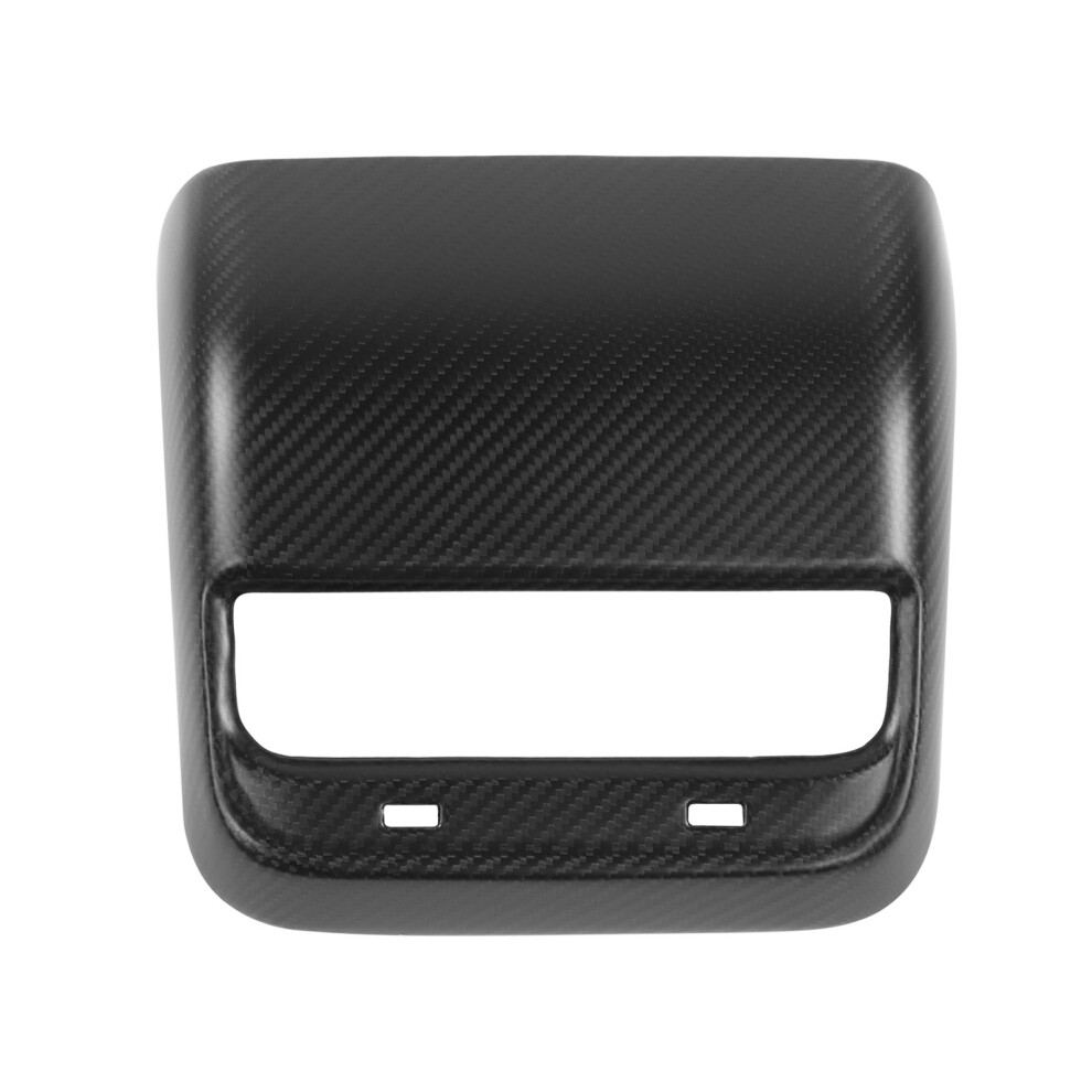 Carbon Fiber Ac Vents Cover For Tesla 2018-2021, Rear Center Console Air Vent Trim With Upgrade Products Technology And Anti Scratch Function, Smooth 9190834409320