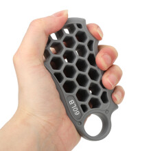 Silicone Finger Exerciser Grip Strength Trainer 60LB Grey for Office