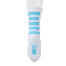 Chaussettes de sport à talon, support à la cheville, manchon de compression pour le pied, blanc et bleu