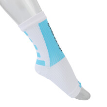 Sports-Heelsocken Knöchelunterstützung Kompressions-Fuß Sleeve Weiß/Blau