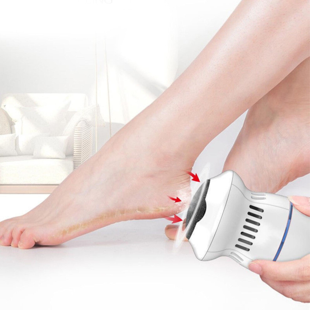 Electric Callus Remover for Feet with Vacuum & Quartz Sand, 2-Speed Electric Pedicure Foot File Kit