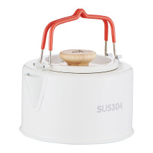 Camping Tea Kettle 1100ml, Stainless Steel Electric Kettle For Camping, Fast Boil, Ultralight Water Boiler, White