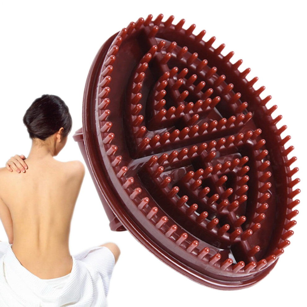 Massage brush  Ergonomic silicone meridian brush with handle grip  Muscle comb for relaxing muscles  blood circulation