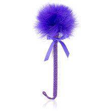 Feather Tickler with Bow Knot for Chest Butt Foot, SM Bondage Adult Sex Toy (Purple)
