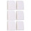6 Stück/Set Duschvorhang-Clips, weiß, 1