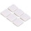 6 Stück/Set Duschvorhang-Clips, weiß, 3