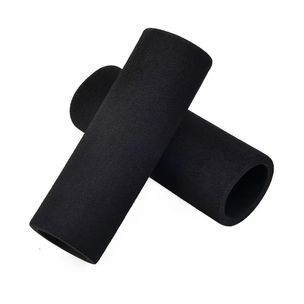 Motorcycle Grips Antivibration Rubber Handlebar Grips Universal Fit Black 9412369960856