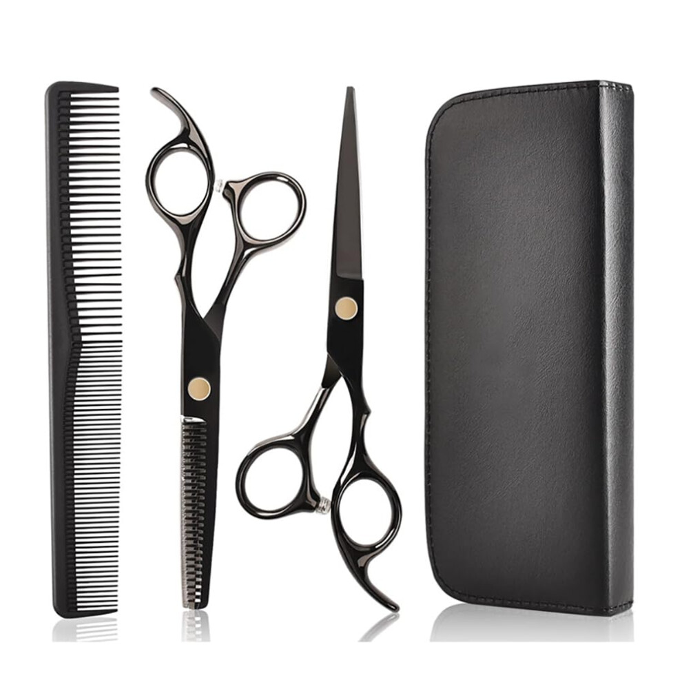 Hairdressing Scissor Set, Hairdressing Scissors, Bangs Flat Trimmer, 4Piece Set