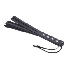 The Flogger Whip Short Whip BDSM Sex Paddle Swatter Leather Design with Strap