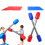Inflatable Gladiator Game Set  Beach Batons Kit, Battle Outdoor Accessories Inflatable Gladiator Game Batons Set for Beach 1