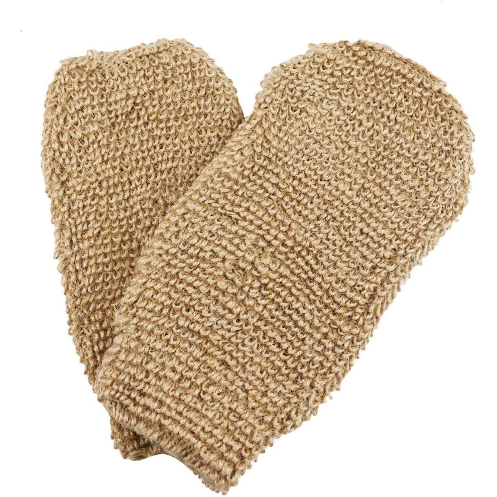 Exfoliating Bath Gloves for Body Scrub and Dead Skin Removal with Gentle Massage Elastic Cuff