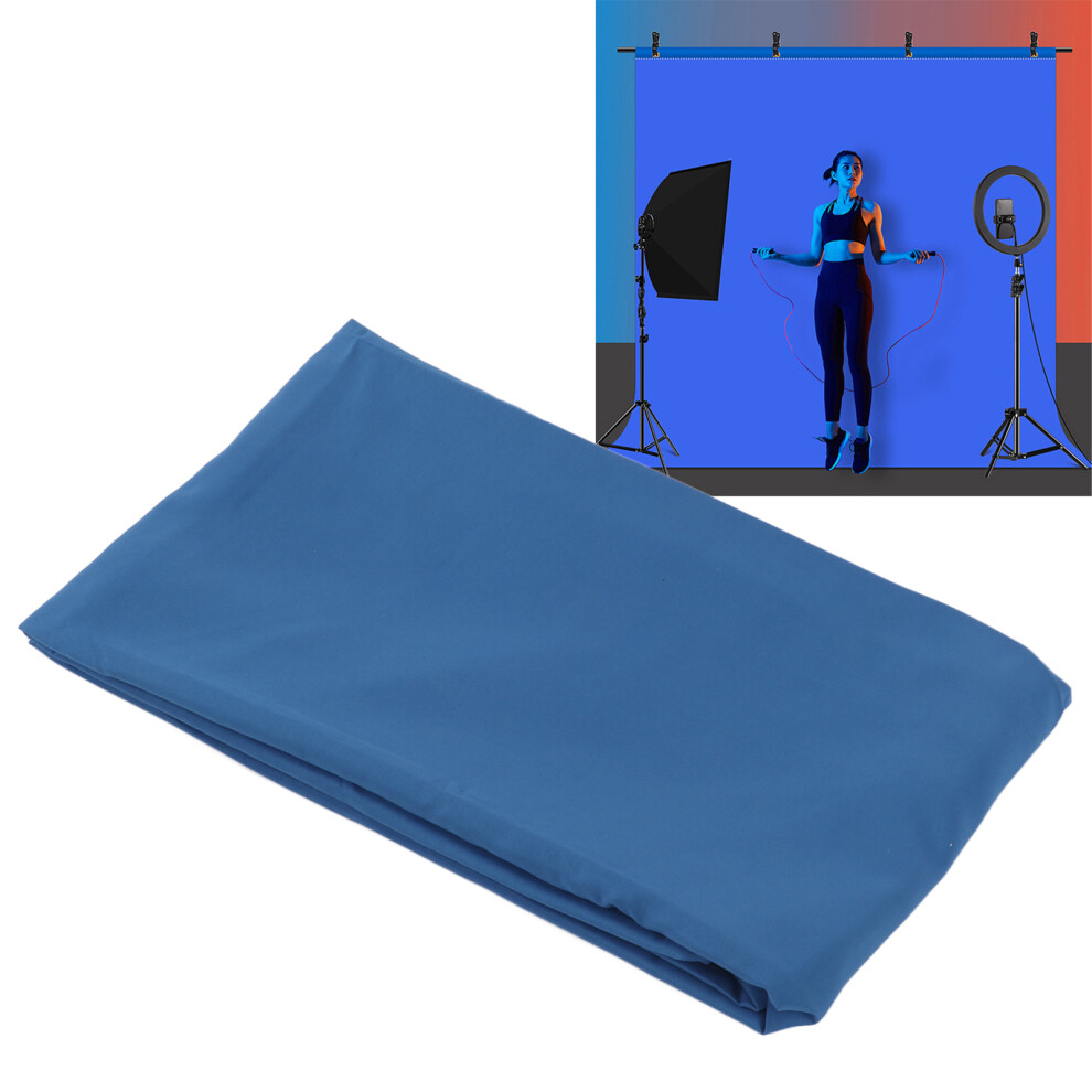 2X2m Wrinkle-Resistant Polyester Photography Backdrop For Studio & Video Blue 4941376779144