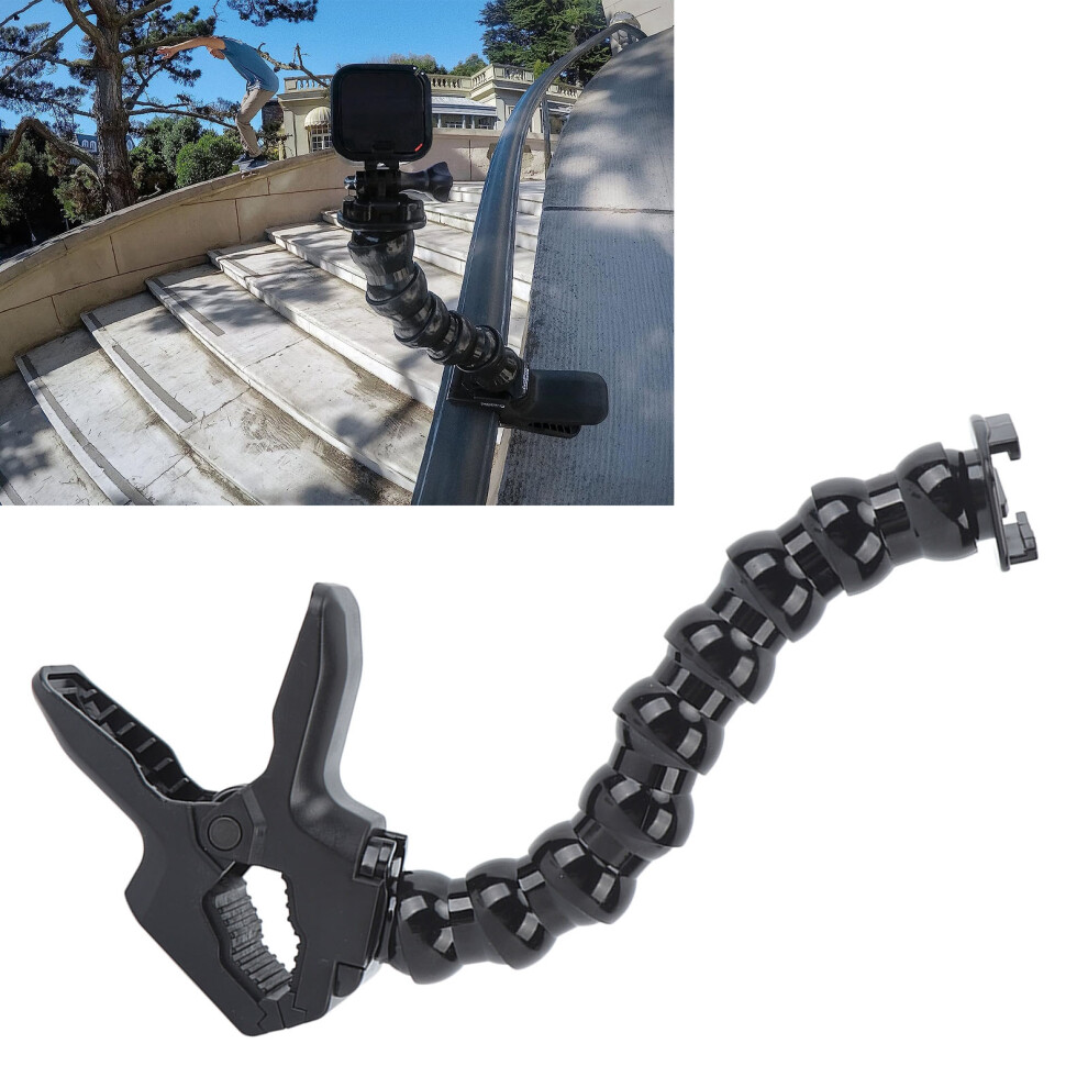 Universal Abs Gooseneck Clamp For Sports Cameras, Adjustable, Strong Fixed 4941369628183