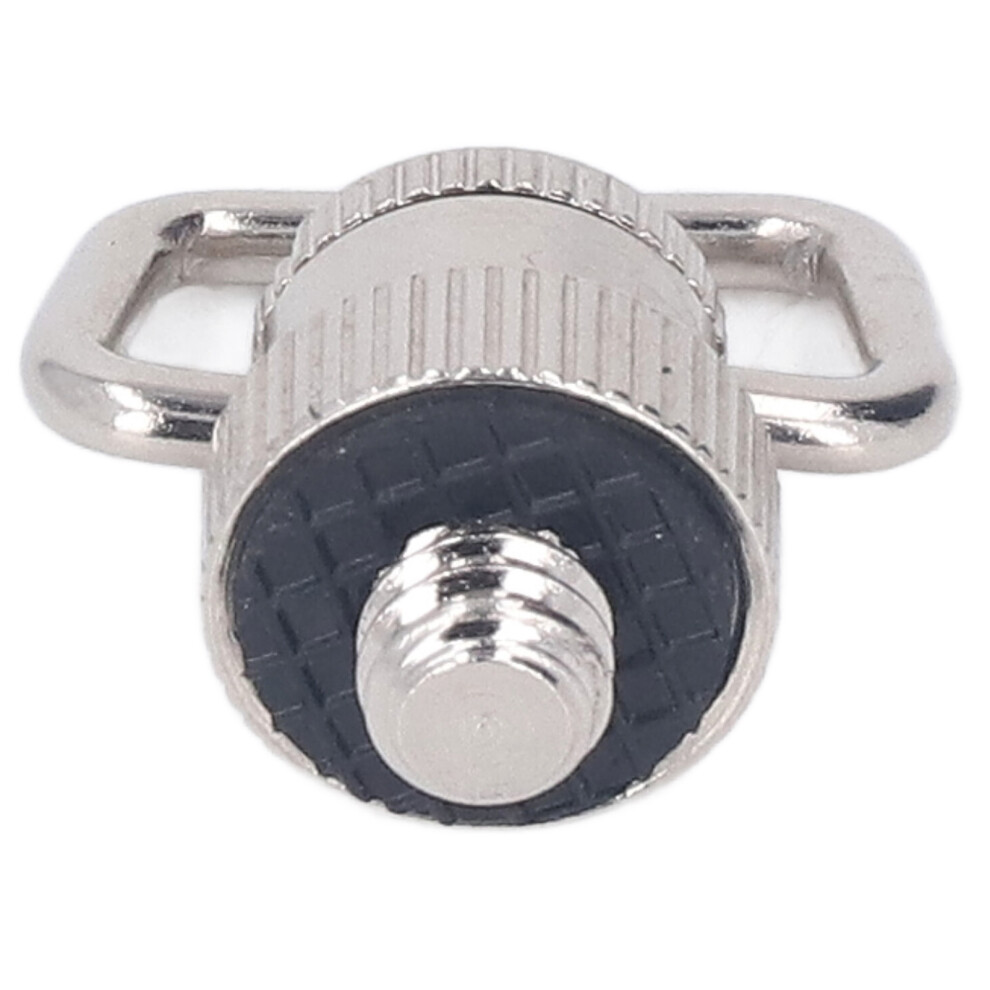 Nickel Plated Iron D-Ring Camera Screw Mount | 1/4In Quick Release 7611371171614