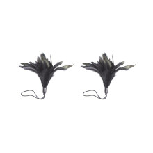 'Soft Flirty Feather Tickler Night Party Funny Joke Toy Gift Set of 2 (Black)'