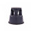 Oypla Oypla Heavy Duty Grey Plastic Rolling Kick Step Stool Non Slip 2