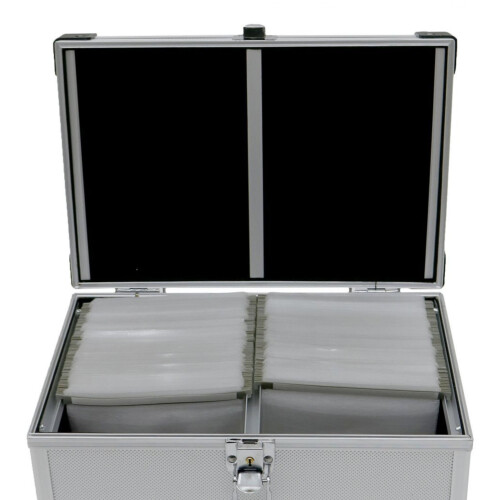 Oypla Oypla 300 Disc Aluminium CD DVD Game Storage Flight Case DJ Carry Box 2