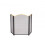 Oypla Oypla Heavy Duty Steel 3 Panel Fire Screen Spark Guard 3